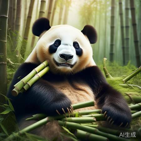 熊猫生活，吃得开心