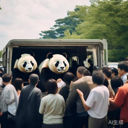 日本民众感动送别大熊猫