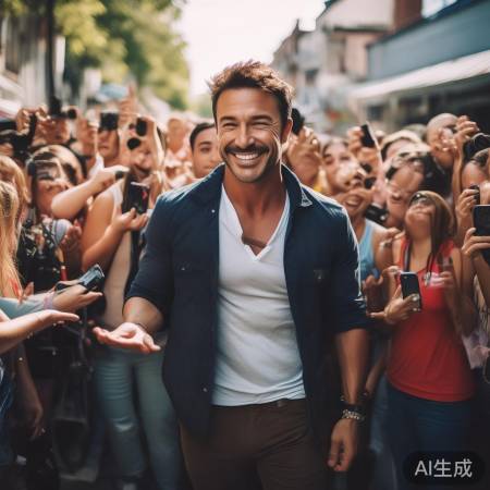 哈尔滨街头偶遇明星，现场炸街引围观