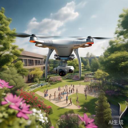 无人机陪伴：记录孩子成长瞬间，飞越校园美景