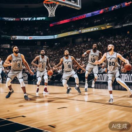 马刺防守出色，团队默契如舞