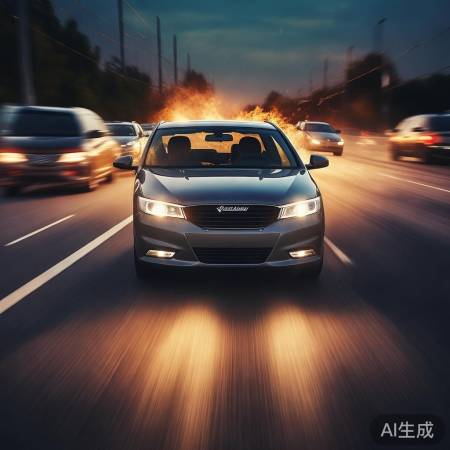 刹车失灵，司机急打双闪