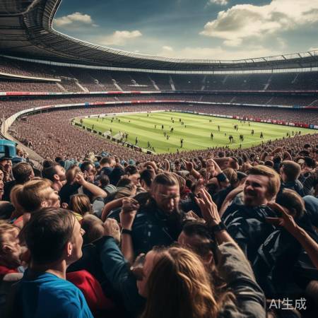 足球场变江湖，场面火爆