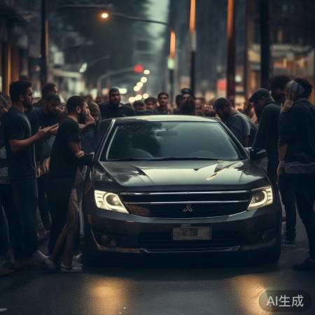 碰瓷团伙围攻车主