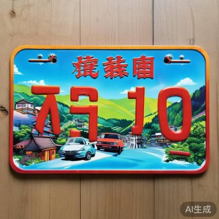 台湾车牌独特漂亮
