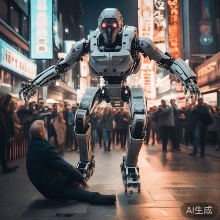 宇树机器人霸气踹工程师，场面堪比科幻大片