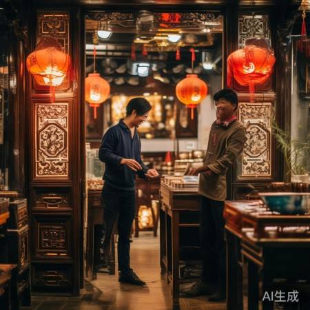 茶楼古韵，主持人品普洱