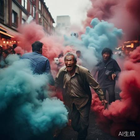 新人婚礼放彩烟墙引发意外，老人不幸被误伤