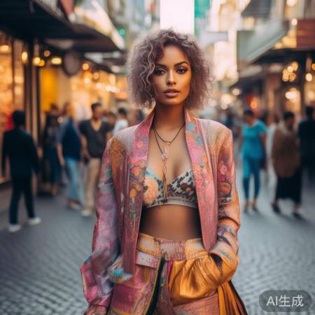 Lina时尚独特，人气网红