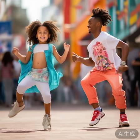 时尚父女共舞社会摇