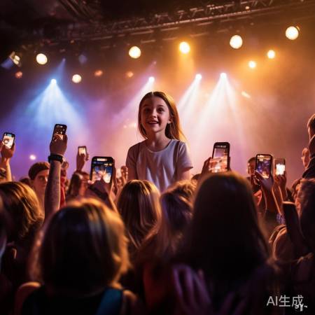 现场气氛热烈，小明星受热捧