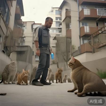 男子小区驱猫喷洒不明液体引发热议