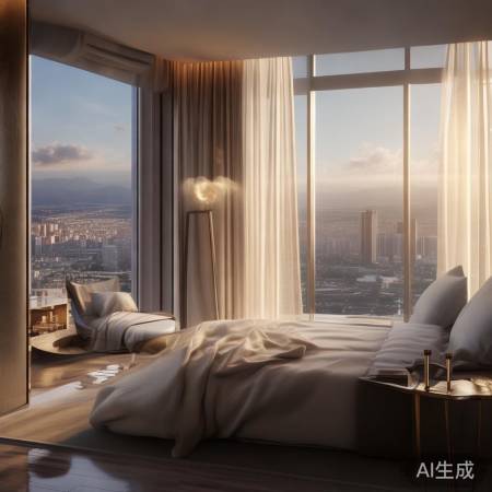 酒店房间视角：泳池水底尽收眼底