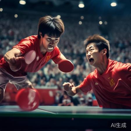 中国乒乓球队气势如虹