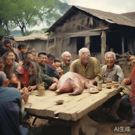 杀猪宴回忆，欢声笑语