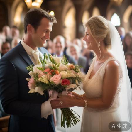 伴郎捧花传情：新郎妈妈的幸福时刻