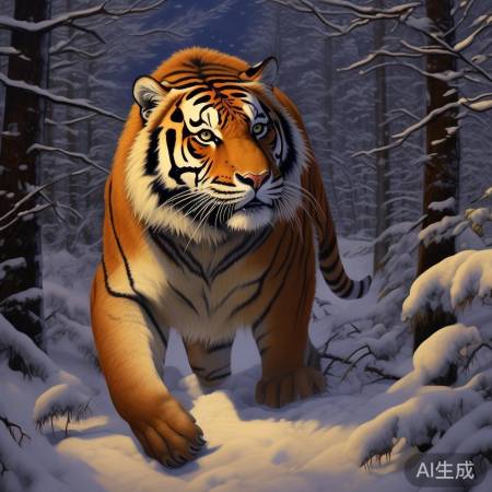 雪地邂逅东北虎，罕见奇观等你发现