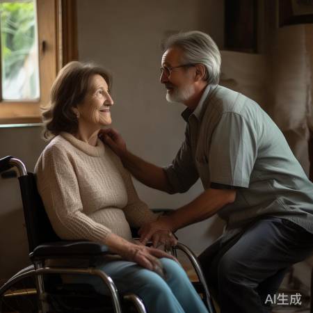 妻子突发脑梗，丈夫深情守护：不离不弃的爱与陪伴