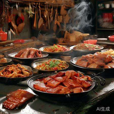 杀猪宴佳肴，美味诱惑