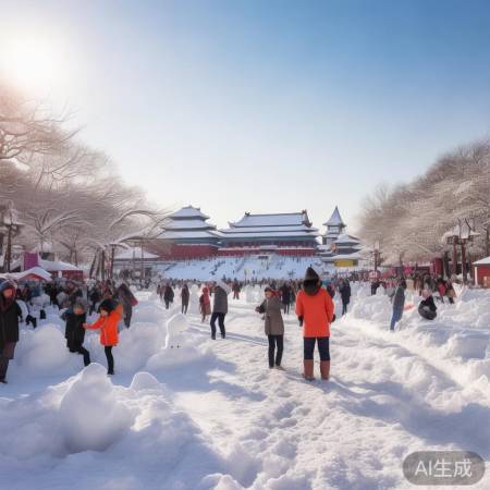北京2026初雪：首场飘雪映京城美景