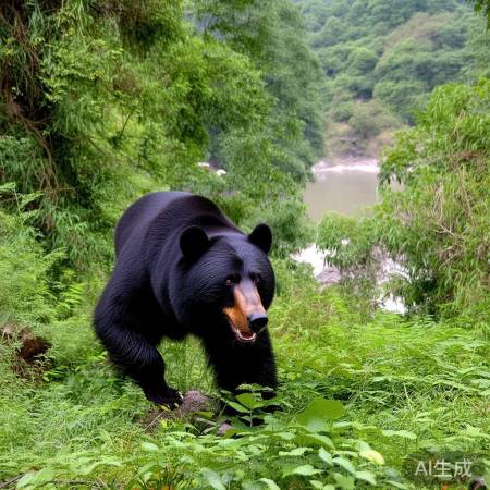 漓江沿岸惊现黑熊？真相令人震惊！