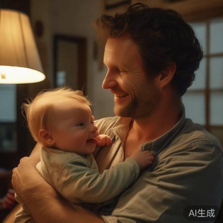 爸爸拥抱，独特父爱