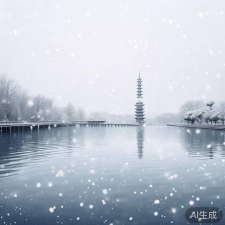 雪后西湖，水墨画卷