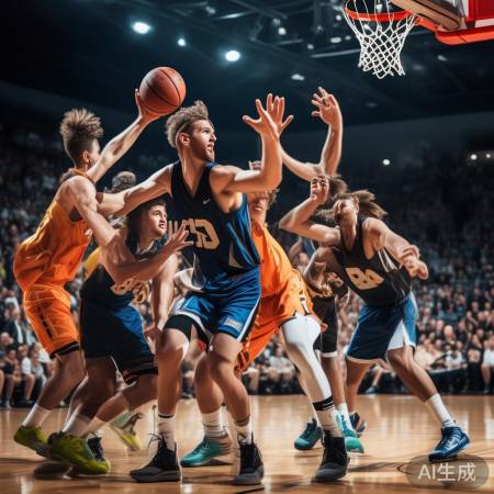 篮球场团队默契佳