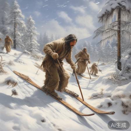 古法制作轻便滑雪板