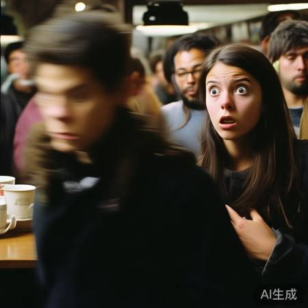 女子咖啡店拍照手机被抢，监控记录惊险一幕！