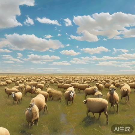 满洲里野生黄羊群壮大：上千只共享草原盛景