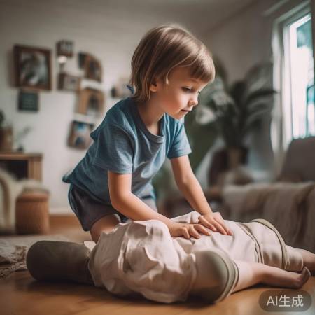 5岁娃勇救晕倒妈妈：掐人中扎针，关键时刻显身手