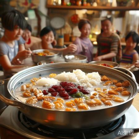 腊八粥大米寓意幸福团圆
