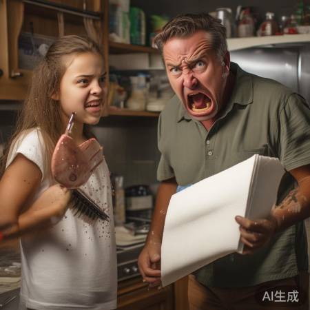 父亲怒斥女儿用纸擦头发：一场家庭风波引发网友热议
