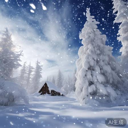 北海道暴雪美景