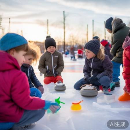 冰壶赛趣味多，寓教于乐