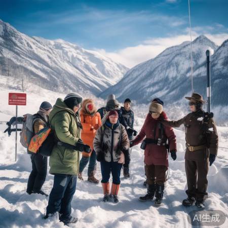 游客拍照打哆嗦，景区劝返游客