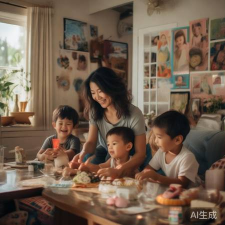 张柏芝低调育儿，温馨感人