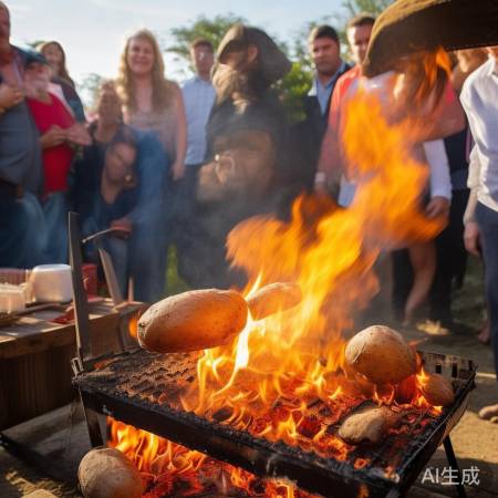 总统烤红薯惊众人