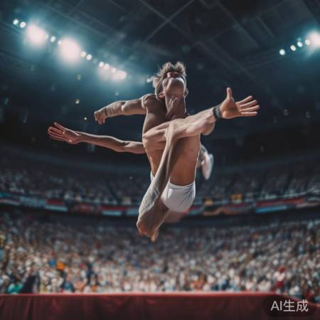 空中旋转，完美落地，观众疯狂！