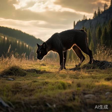 华北豹叼狗獾炫酷监控瞬间引关注