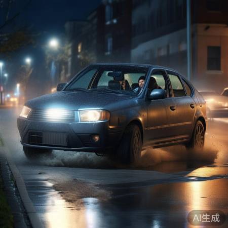 男子酒驾被查，失控冲上人行道惊险瞬间