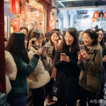 大年初一发廊排队盛况