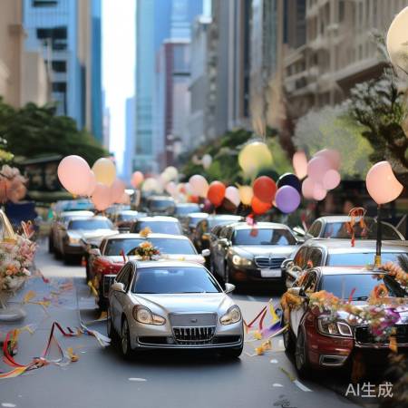 女生嫁妆豪华：十辆半挂车队盛大开道庆典