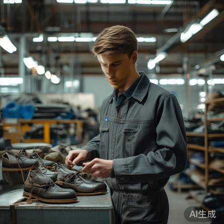 黄金工厂下班检查：小伙鞋品质问题引关注