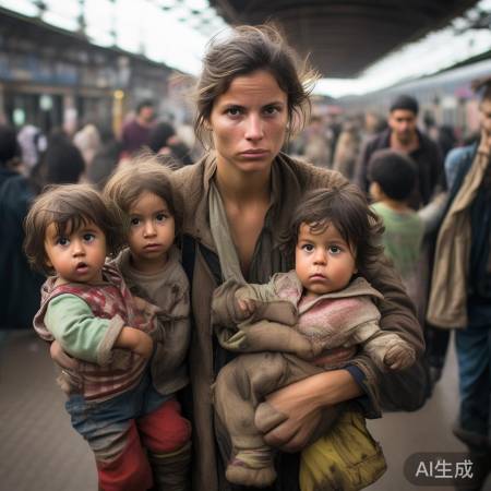 女子独力带三娃赶火车，心酸一幕引发关注