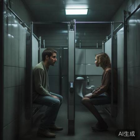 女子厕所偶遇：尴尬瞬间，四目相对如何解围？