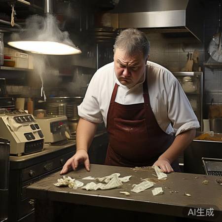 餐馆老板压力大，周转困难