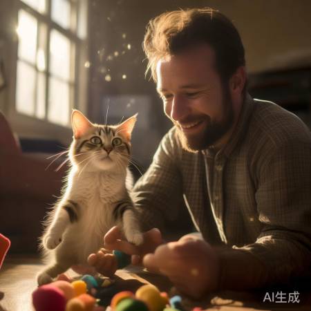 逗猫达人，猫咪开心果