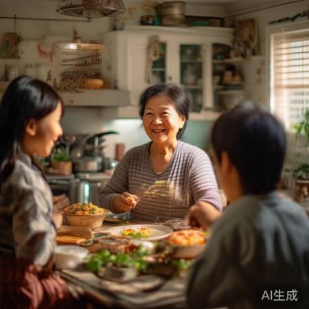 左小青妈妈默默付出